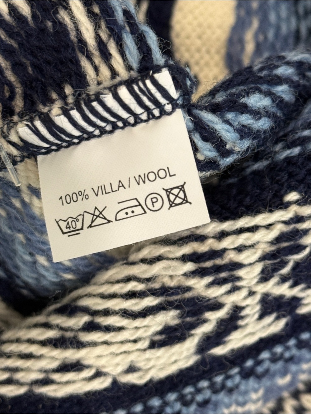 Natural Style Wool sweater / cardigan with tags ! Nordic Fair Aisle size medium - Picture 6 of 10